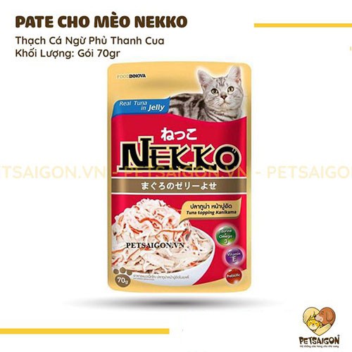 [CHÍNH HÃNG] PATE NEKKO DÀNH CHO MÈO GÓI 70GR