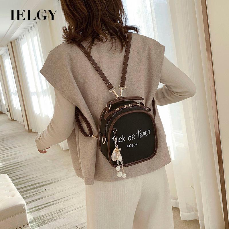 Balo mini có thể đeo chéo phong cách Hàn Quốc thiết kế đơn giản thời trang dành cho nữ IELGY