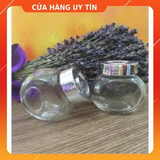 Combo 10 hũ thuỷ tinh nghiêng 2 đáy 50ml - 5s