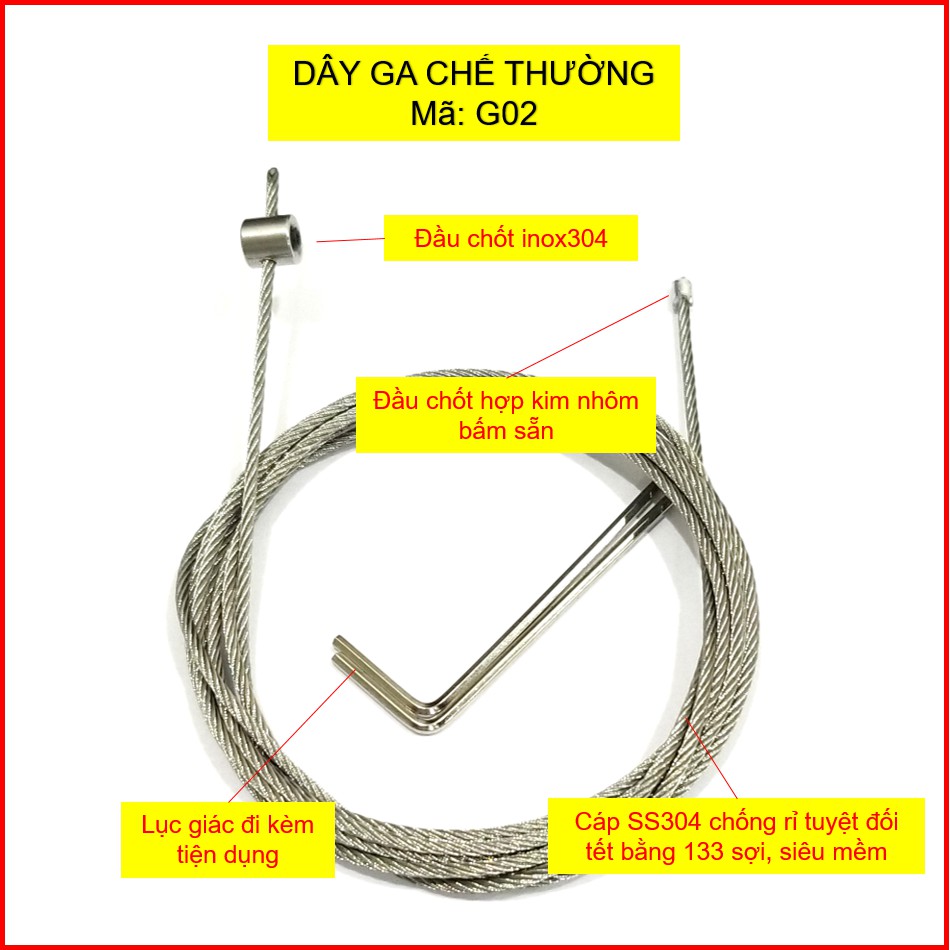 Dây côn dự phòng - ga dự phòng