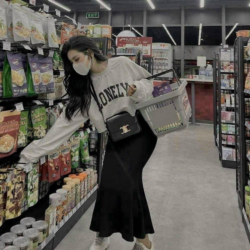 Chân váy đuôi cá dài xinh xắn