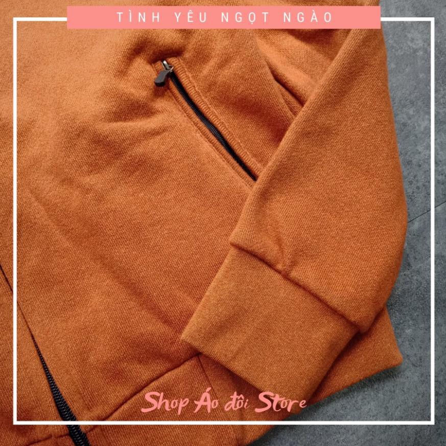 Áo khoác cặp nam nữ - COUPLE STORE  - Áo khoác nỉ chất liệu cotton cao cấp,form chuẩn đẹp! CÓ TẶNG KÈM STICKER ỦI