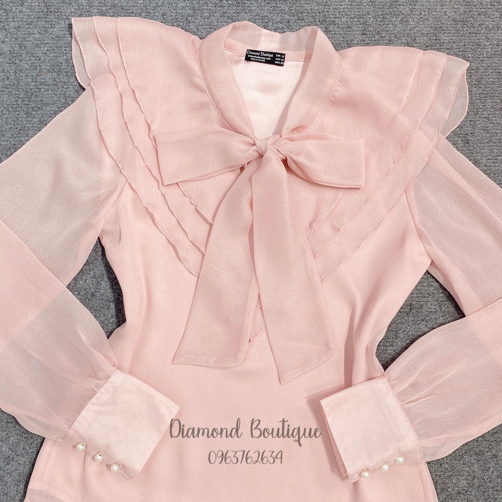 [Diamond Boutique] Áo Sơ Mi Nữ bèo nơ nhật