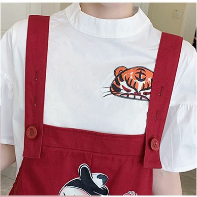 Quần Yếm Xòe Denim Siêu Xịn