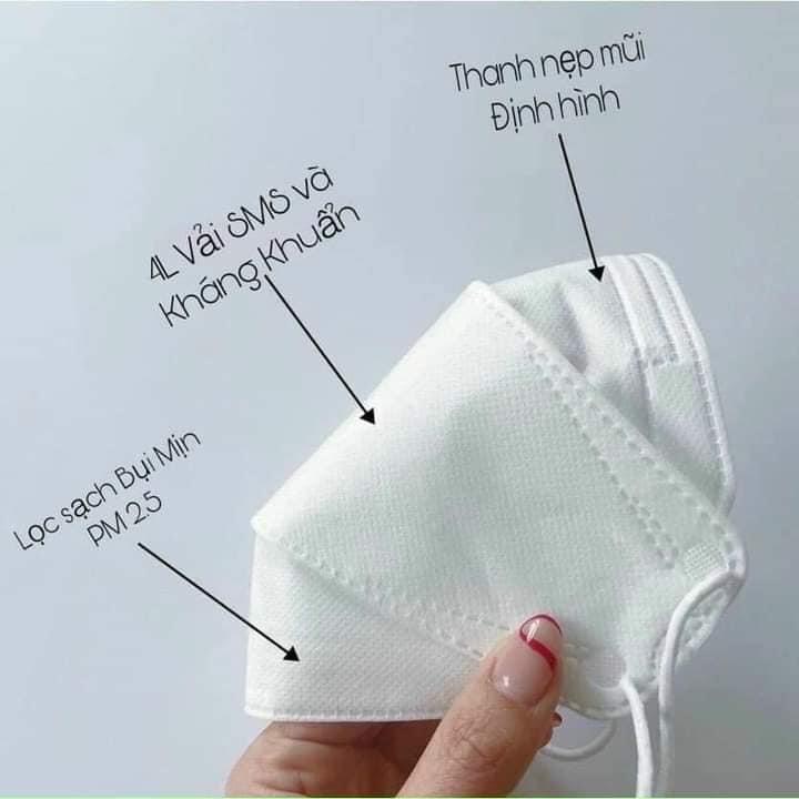 Khẩu trang KF94 HD Hoàng Dũng kháng khuẩn, chống bụi mịn - chuẩn xuất khẩu HQ [Cam kết hình sao hàng vậy] | BigBuy360 - bigbuy360.vn