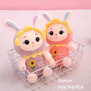 Gấu bông Thỏ mặt hoa size mini 23cm gấu bông cao cấp Buenoo shop