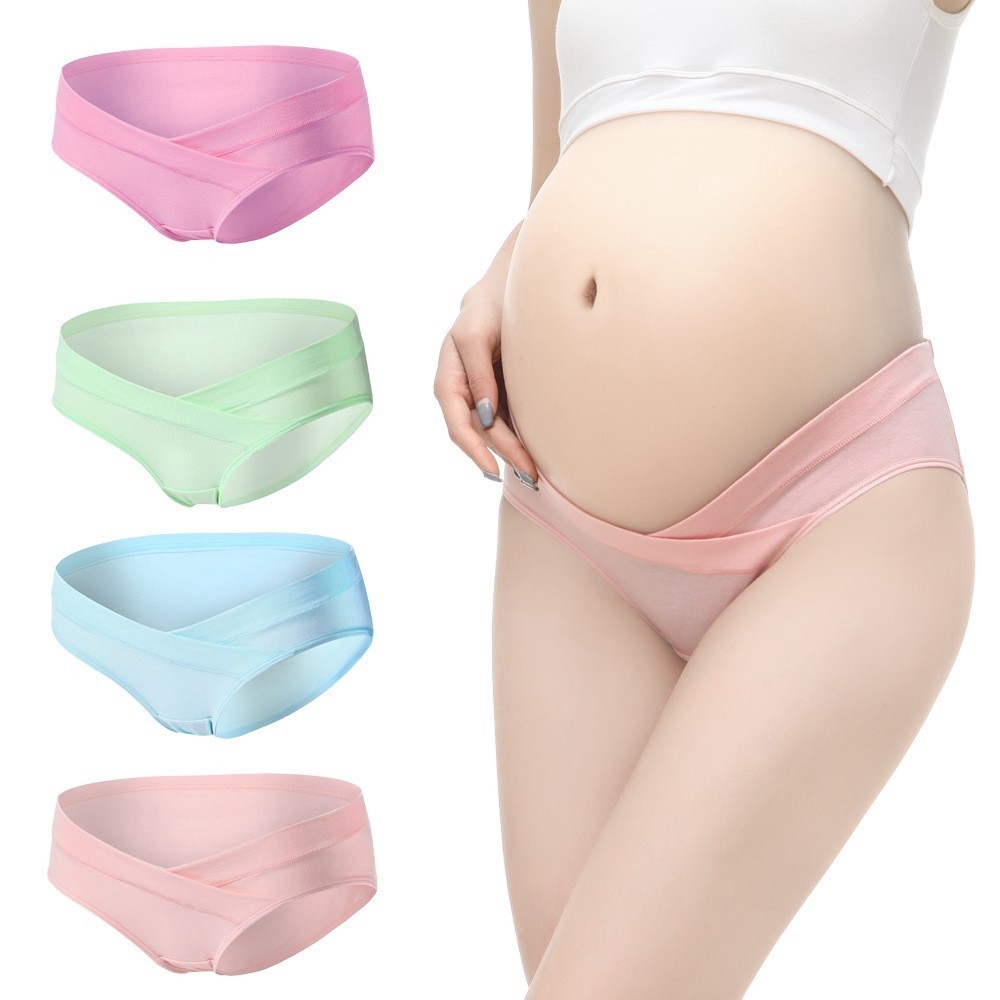 Quần lót cotton lưng thấp dành cho các bà bầu