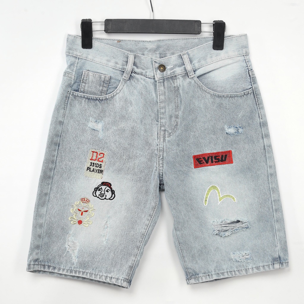 Quần short jean nam đen rách phong cách cao cấp - chất liệu denim co dãn tốt (from chuẩn)Lady-Hn Store88 ms 23
