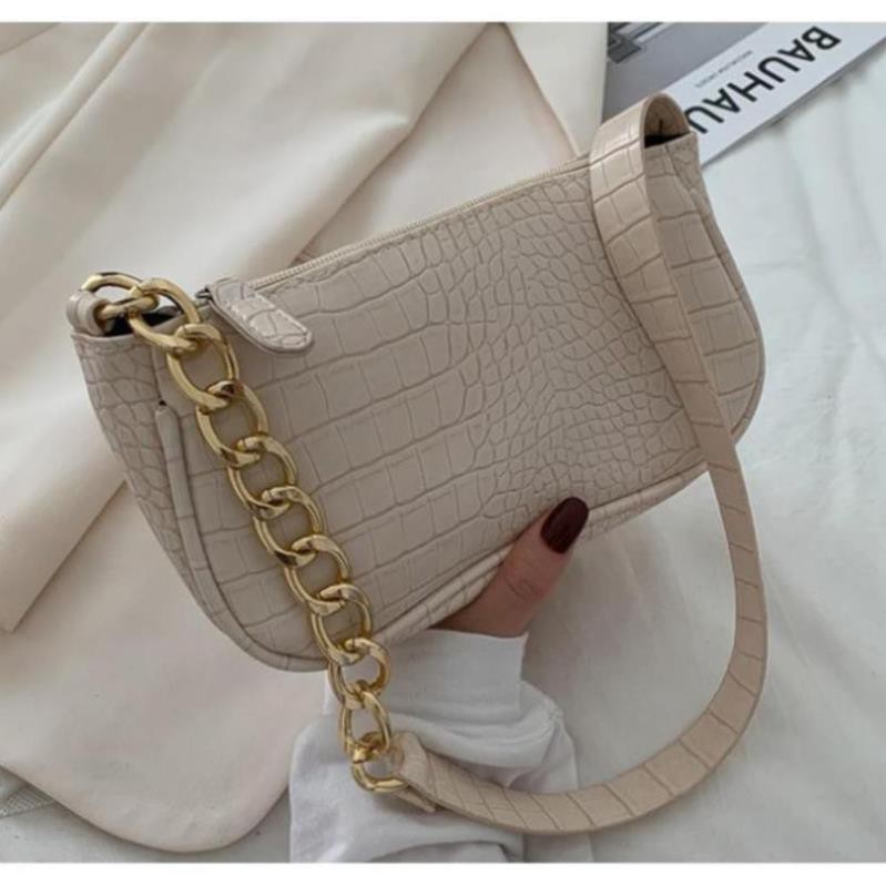 👛ẢNH SHOP CHỤP👛 Túi kẹp nách vân cá sấu phối xích vàng BH 434 | BigBuy360 - bigbuy360.vn