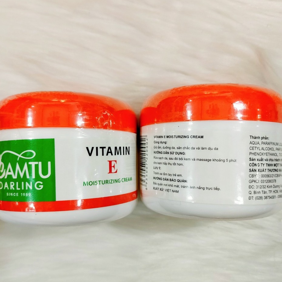 Kem Giữ Ẩm massage mặt Vitamin E Darling 175g