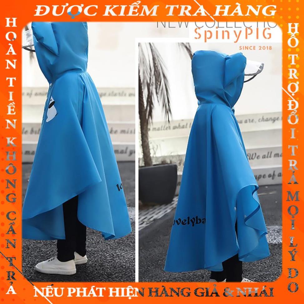 Áo mưa cho bé 3-12 tuổi cánh dơi chất liệu tafta cao cấp cực kỳ dày dặn và bền qnguyen