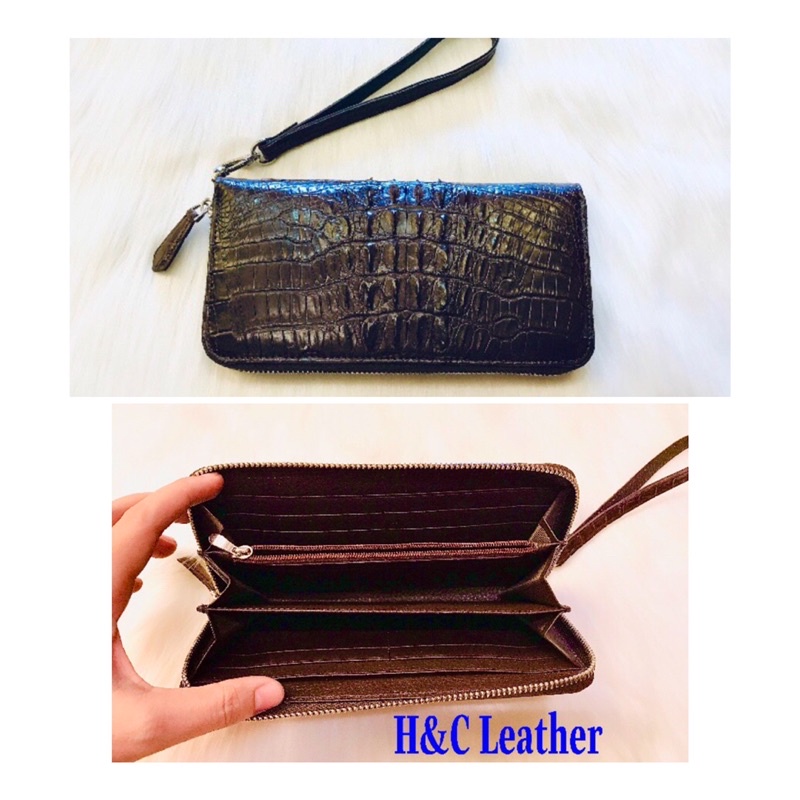 Ví da cá sấu thật 1 khuôn nhỏ