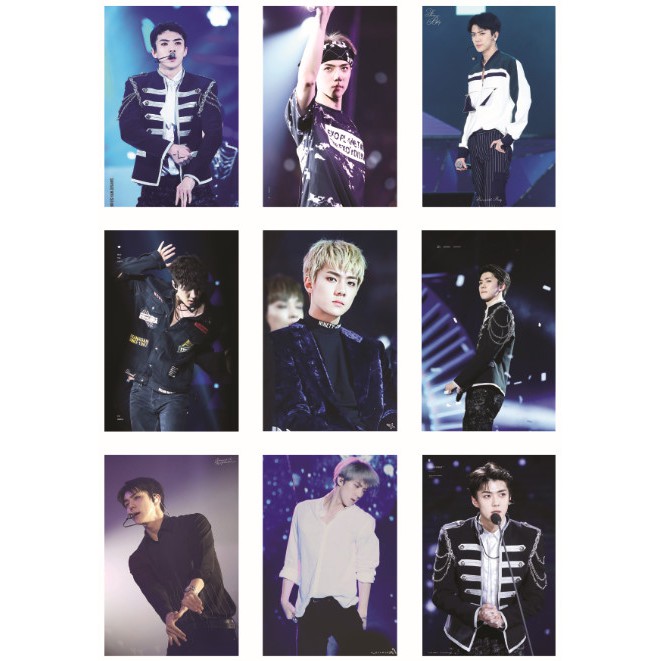 Lomo card ảnh EXO SEHUN on stage full 99 ảnh