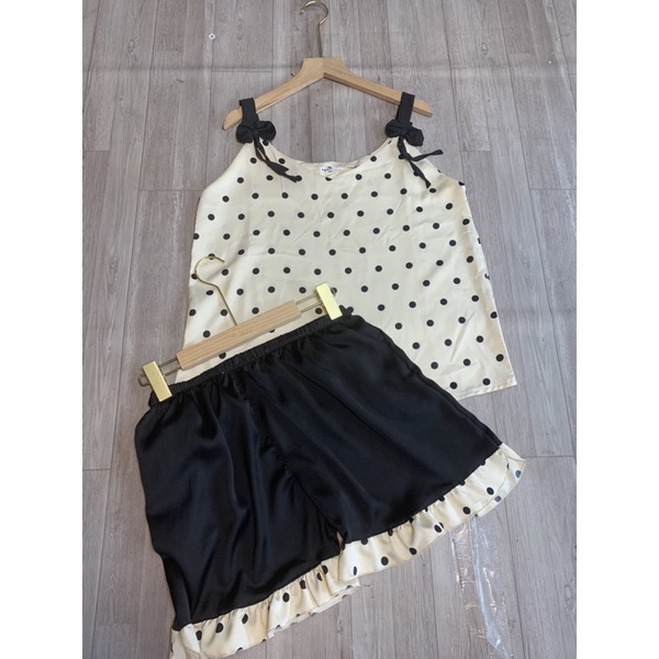 Bộ Lụa Satin Dây Nơ Siêu Xinh | BigBuy360 - bigbuy360.vn