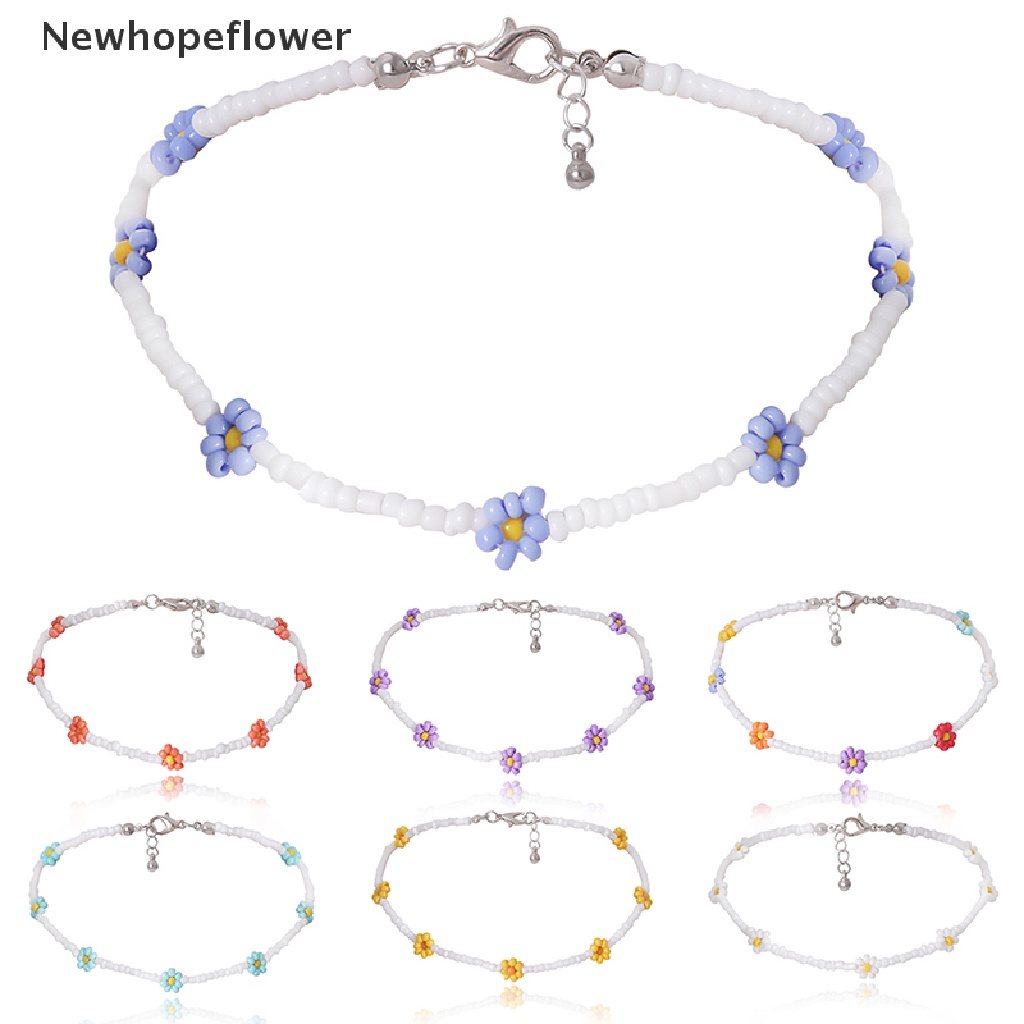 (NFPH) Vòng Cổ choker Mặt Hoa Cúc Handmade Phong Cách Bohemian Cho Nữ