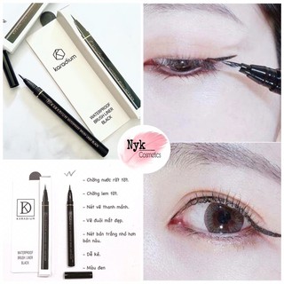 Bút dạ kẻ mắt KARADIUM Waterproof Brush Liner Black
