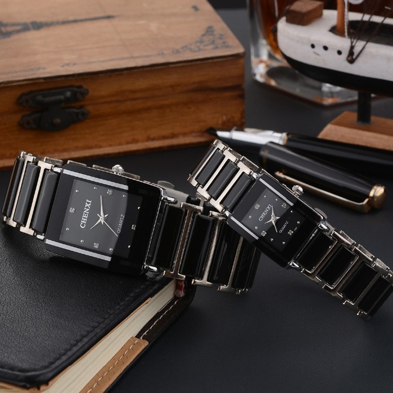 Đồng Hồ Đeo Tay Chexi 104A Dây Giả Sứ Thời Trang Dành Cho Nam Và Nữ