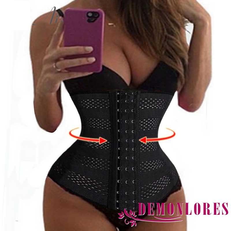 DEMQ-Women Corset, Waist Trainer Cincher Body Shaper, Slimmer Triple Breasted Corset, Postpartum/Daily Wear Tummy