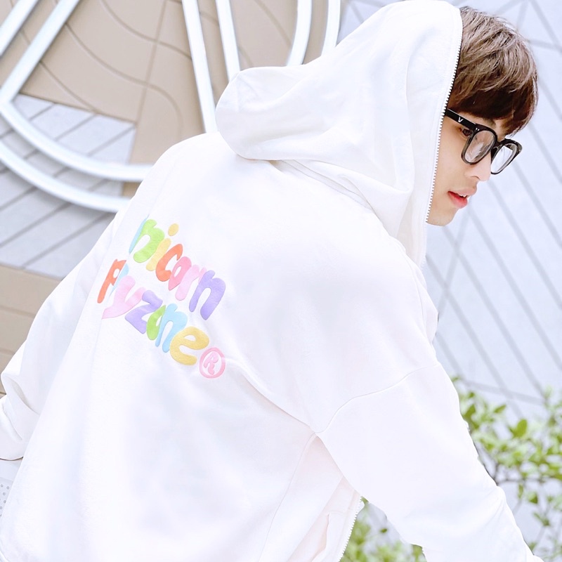 UPZ Áo Khoác Hoodie Dây Kéo In Unicorn Play Zone Chữ Bảy Màu