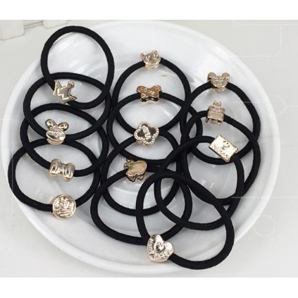 Dây Cột Tóc Hình Mèo Chuột Vương Miện Nơ Ngẫu Nhiên Cho Nữ   KT028