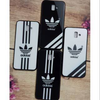 Ốp lưng Samsung J6 Plus(J6+) viền dẻo lưng kính cường lực hình 6D cao cấp