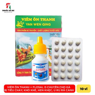 combo 3 bộ viêm ôn thanh + flosal d