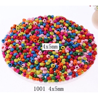 Gói 5-25gam hạt gỗnhiều màu nhiều size 4-8mm