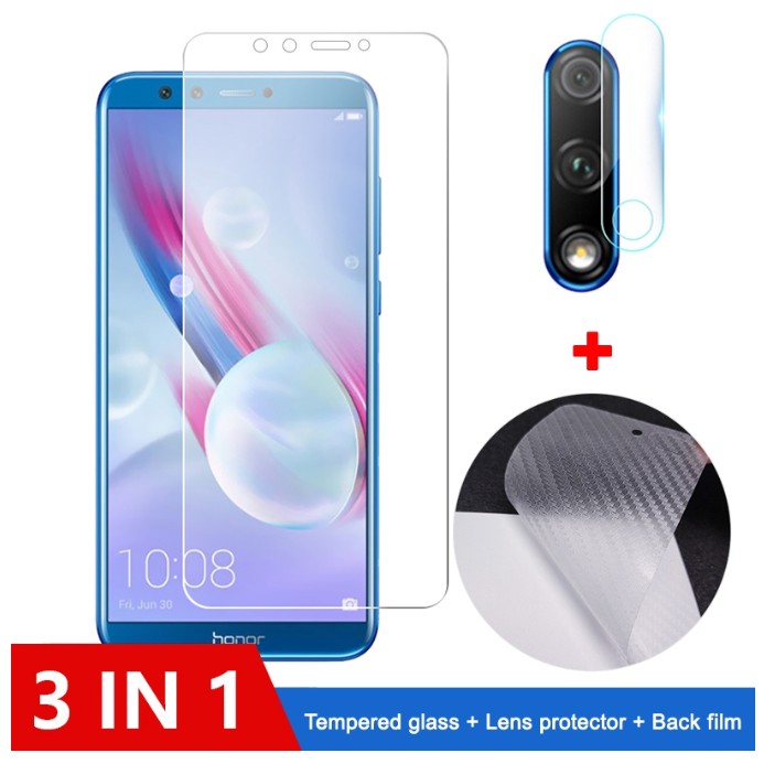 Kính Cường Lực Bảo Vệ Màn Hình 3 Trong 1 Cho Huawei Honor 9 10 20 Lite Honor 7x 8x 9x Pro Honor V20