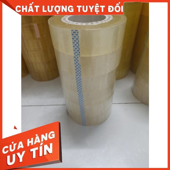 6 Cuộn băng dính trong, trọng lượng 4,5Kg-4,8Kg/6cuộn❣️Lõi lỗ nhựa