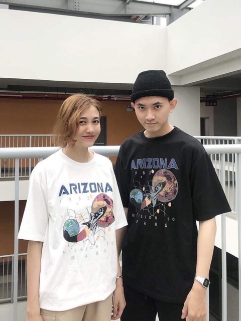 Áo thun phông Full size PINK tay lỡ form rộng ARIZONA Unisex