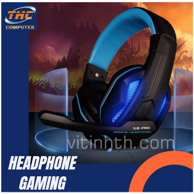 Tai nghe chuyên Game Ovann X2 Pro Gaming có đèn Led chính hiệu