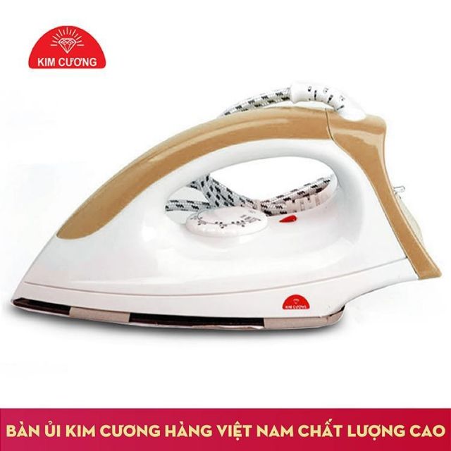 Bàn ủi khô Kim Cương T602 ( 1,000 W ) ( Màu Nâu )