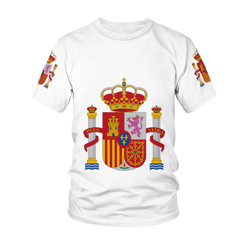 Áo Thun Tay Ngắn In Hình Cờ Nước Nga 3D Thời Trang Cho Nam Nữ