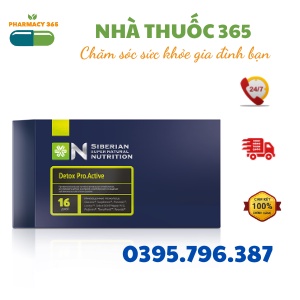 [ Siêu thải độc ] Thực phẩm bảo vệ sức khỏe Siberian Super Natural Nutrition. Detox Pro.Active – 16 túi 6v/túi