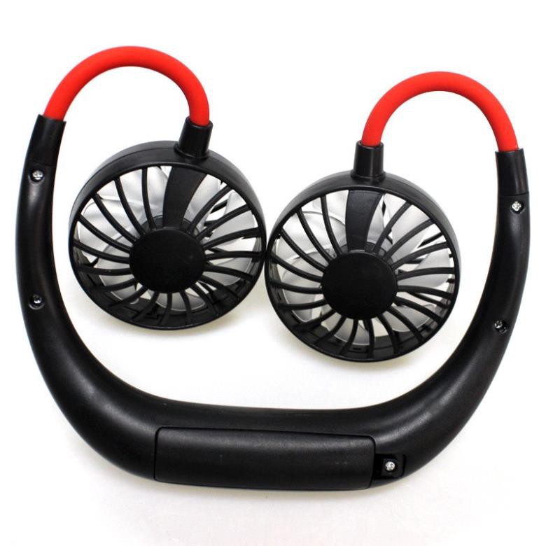 [SỢ GÌ NÓNG] Quạt treo cổ mini thể thao, kiểu dáng Hàn Quốc, 3 cấp độ gió, pin trâu | BigBuy360 - bigbuy360.vn