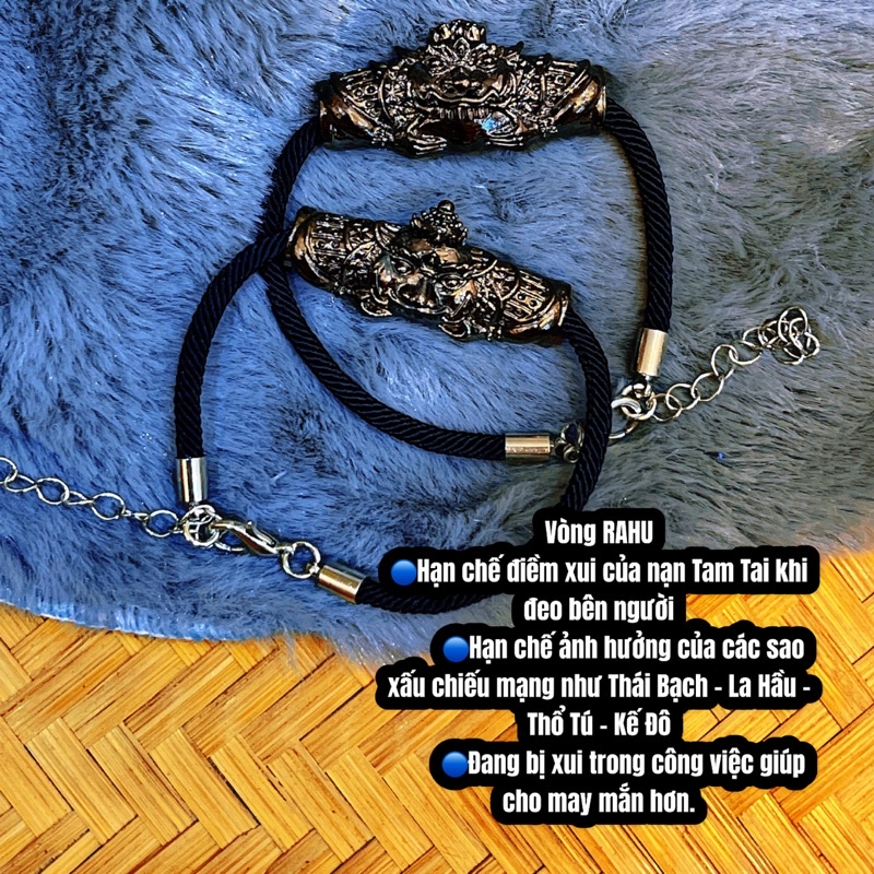 vòng tay màu đen xả xui thái lan 🔱