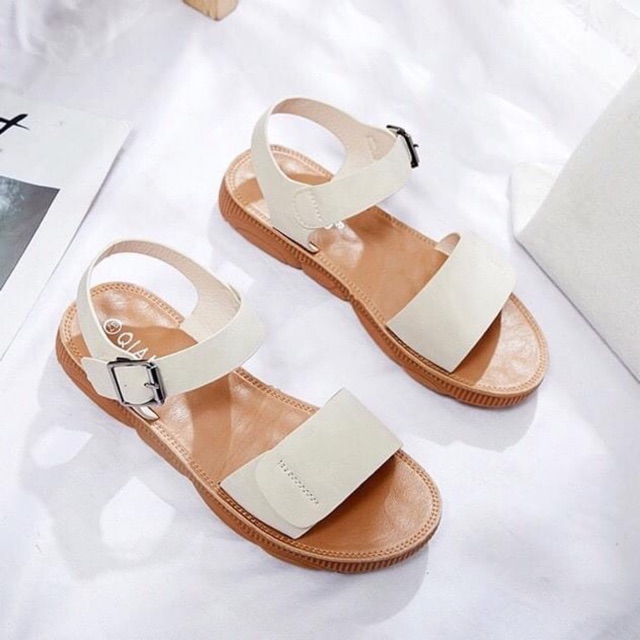 Sandal đế 2 phân da mềm nhũn