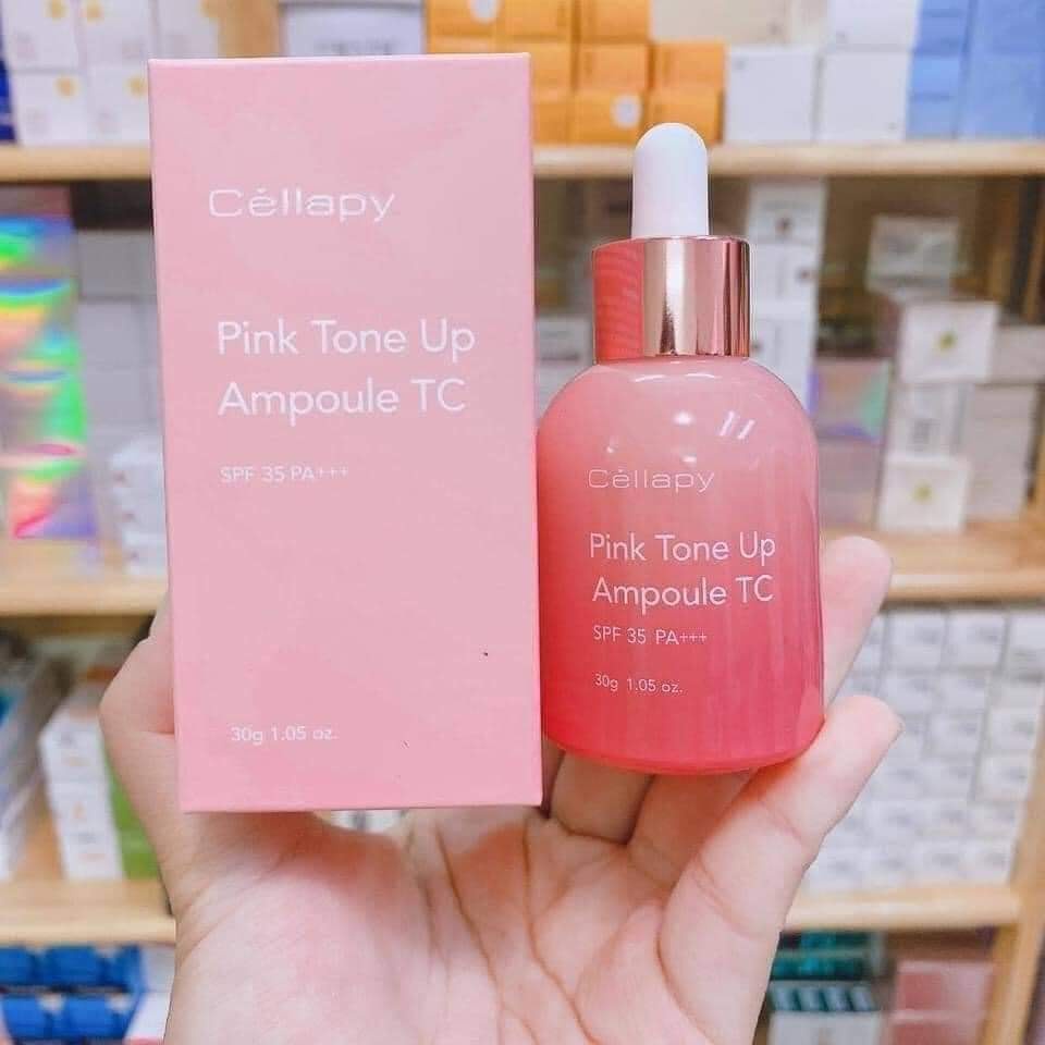 Serum dưỡng trắng hồng, nâng tone CELLAPY PINK TONE UP AMPOULE 30g