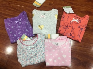 Set 5 bộ carter cho bé gái( ảnh thật)