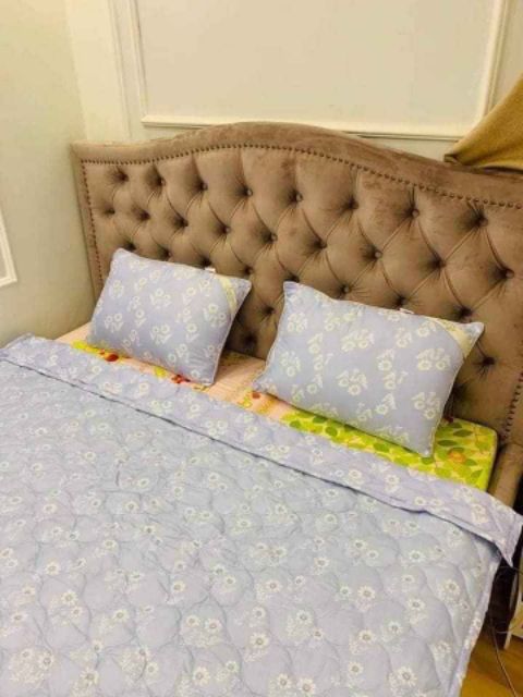 Cặp gối ép chân không in hoa cao cấp 45×65cm
