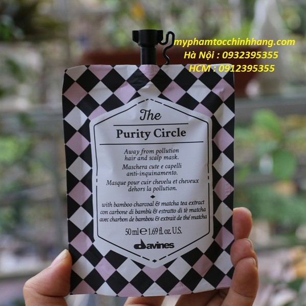 MẶT NẠ DAVINES THẢI ĐỘC CHO DA ĐẦU DẦU THE PURITY CIRCLE 50ML