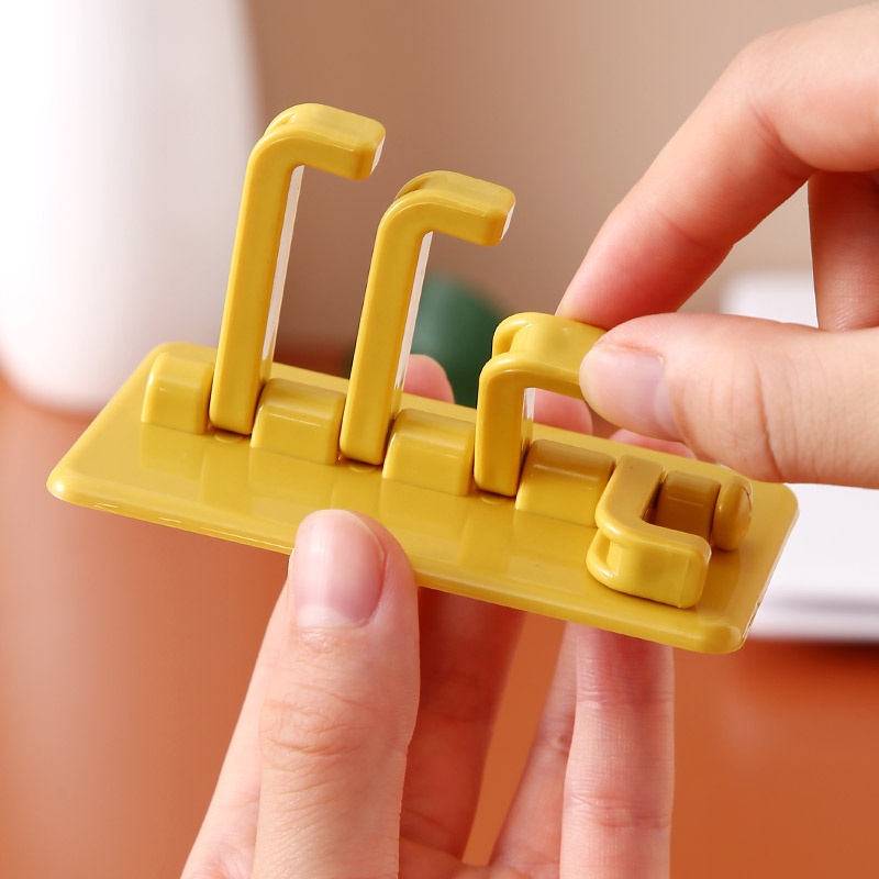Móc Nhựa Dán Tường Treo Đồ Treo Chìa Khóa 4 Ngạnh(Hàng Mới Về)