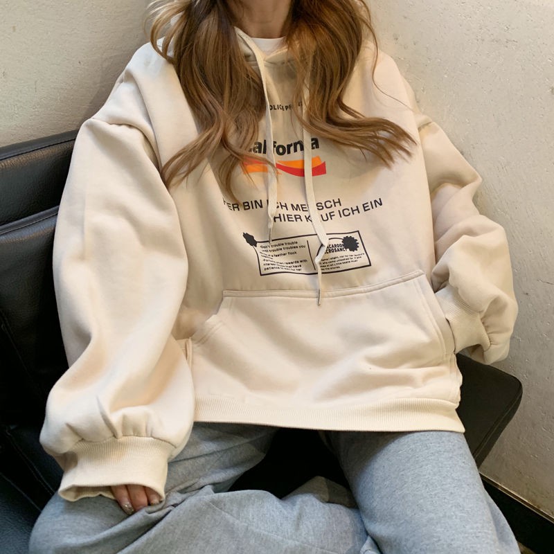 Áo Hoodie Nữ Tay Dài Dáng Rộng Phong Cách Hàn Quốc 2021 | BigBuy360 - bigbuy360.vn