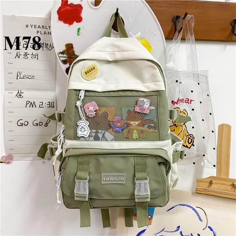 Balo Thời Trang Nam Nữ đi học sinh viên học sinh Ulzzang VOKKOVOO Cấp 1 2 3