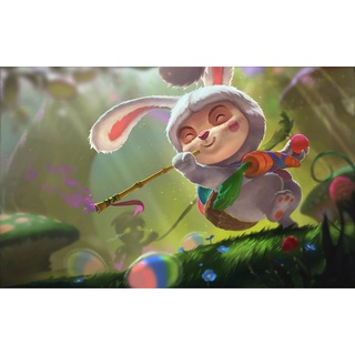 Poster a2, a3, a4 dán tường lol, decal trang trí có keo teemo - mẫu 3