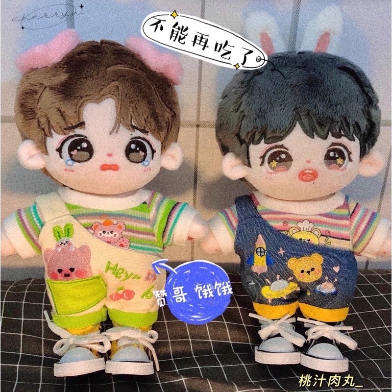 Áo và yếm cho doll 20cm (hàng sẵn)