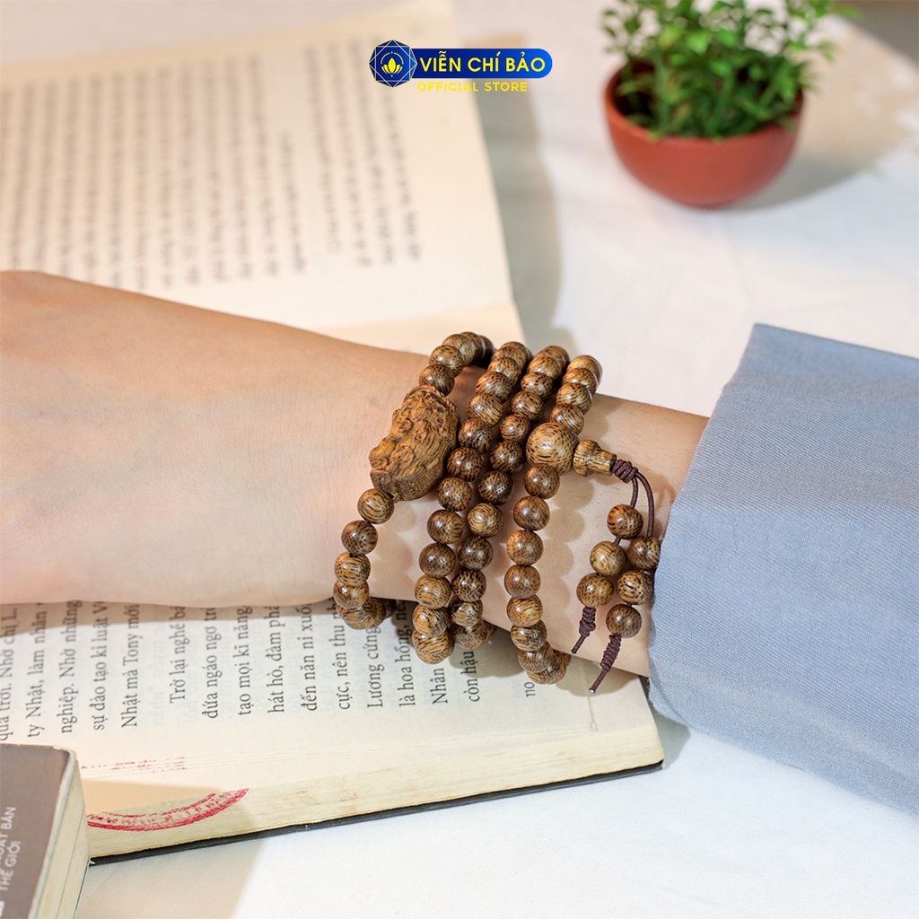 Chuỗi trầm Tốc 108 hạt mix - Tỳ Hưu thời trang phụ kiện trang sức Viễn Chí Bảo V000814-4