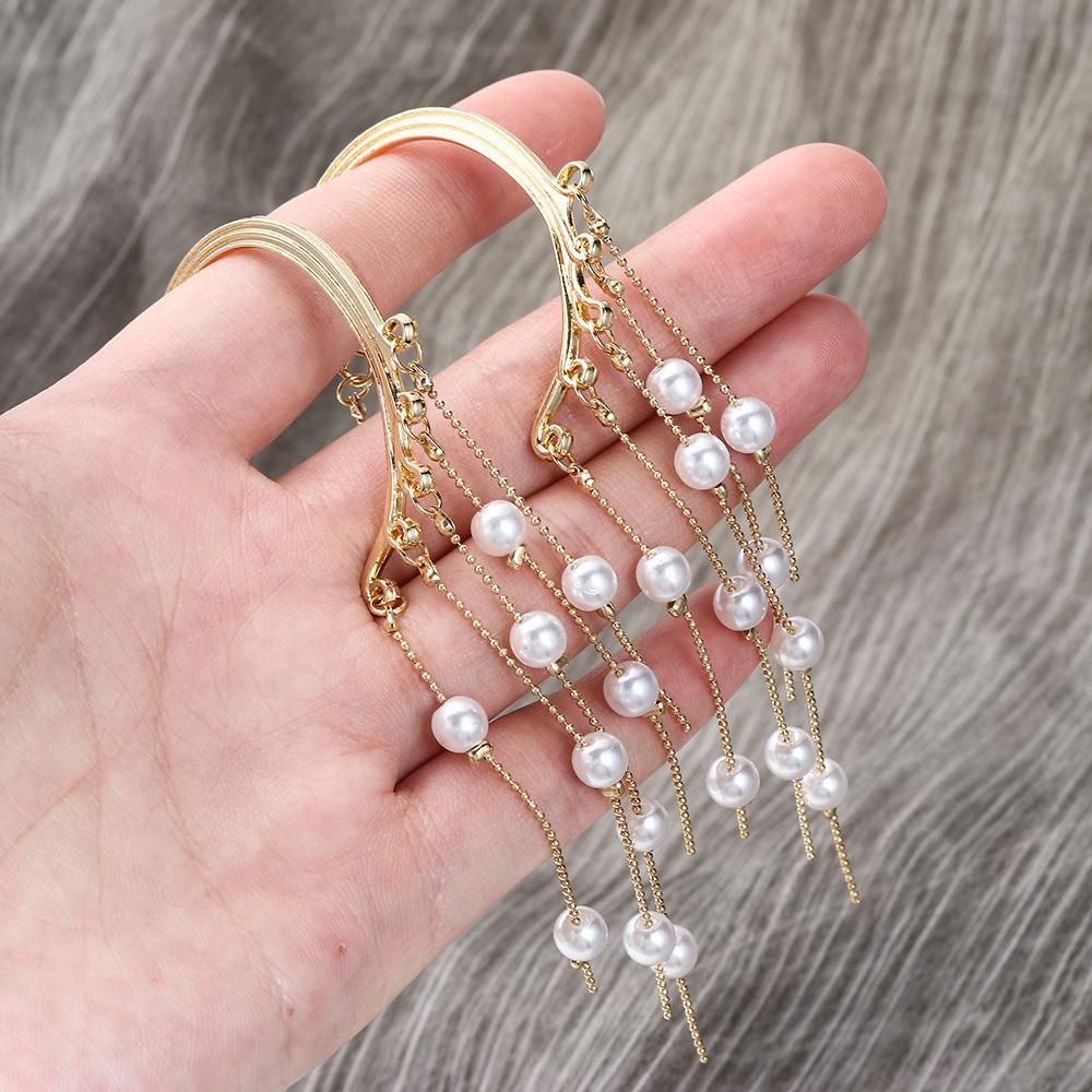 Khuyên Tai Tua Rua Dáng Dài Phong Cách Vintage Sang Trọng