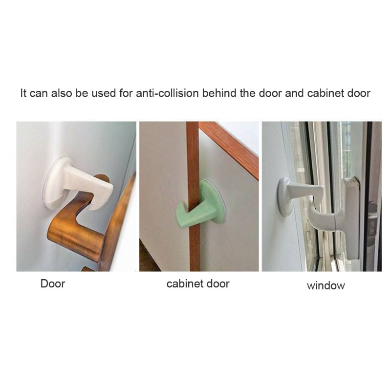 FENDER Miếng Chặn Cửa Bằng Silicone Tự Dính Chống Va Đập Kèm Móc Tiện Dụng