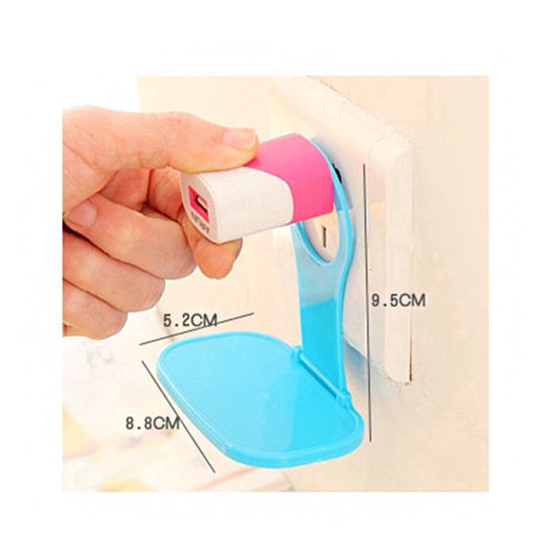 Giá Đỡ Điện Thoại Di Động Và Dây Cáp Sạc Có Thể Gập Lại / Giá Đỡ Chuyển Đổi Sạc Gắn Tường Khi Đi Du Lịch